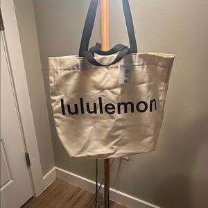 Lululemon Doubled-Handled Canvas Tote Bag